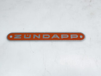 Buddyseat embleem Zundapp aluminium rood Passend voor Zundapp 433-23.141